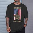 Us Navy Seals Team Proud American Flag Original T-Shirt Gifts for Him