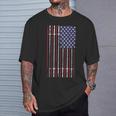 Usa Flag Barbell T-Shirt Geschenke für Ihn