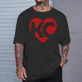 Valentines Day Kansas City Heart I Love Kc Women's Top T-Shirt Gifts for Him