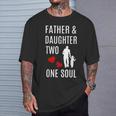 Vater Und Tochter Hand In Hand Herz Seele Papa Kind Geschenk T-Shirt Geschenke für Ihn