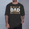 Vatertagaterintage Mustache Best Dad Ever Papa T-Shirt Geschenke für Ihn