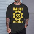 Vault 33 Resident Yellow Blue T-Shirt Gifts for Him