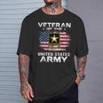 Veteran Of The United States Army With American Flag T-Shirt Gifts for Him