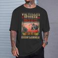 Vietnam Veteran Uh1 Huey Helicopter Door Gunner T-Shirt Gifts for Him