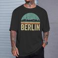 Vintage 80S Retro Berlin Souvenir Skyline Berlin T-Shirt Geschenke für Ihn