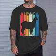 Vintage Alpaca Retro For Animal Lover Alpaca T-Shirt Gifts for Him