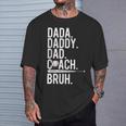 Vintage Baseball Coach Dad Fathers Day Family Humor T-Shirt Gifts for Him