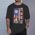 Vintage Best Dog Dad Ever Fathers Day Shetland Sheepdog Dad T-Shirt Gifts for Him