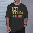 Vintage Best Hedgehog Dad Ever Hedgehog T-Shirt Gifts for Him