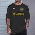 Vintage Distressed Columbus Oh Retro er T-Shirt Gifts for Him