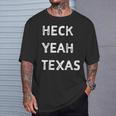 Vintage Heck Yeah Texas Texan State Pride T-Shirt Gifts for Him
