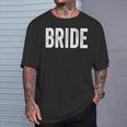 Vintage Retro Bride Bridal Bachelorette Party Matching T-Shirt Gifts for Him