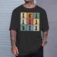 Vintage Retro Del Club De Ajedrez Para Los Amantes Camiseta unisex Regalos para él