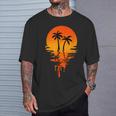 Vintage Retro Style Palm Tree T-Shirt Gifts for Him