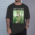 Vintage St Patrick Saint Patty Clover Catholic Prayer Faith T-Shirt Gifts for Him