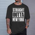 Vintage Straight Outta New York City T-Shirt Gifts for Him