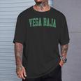 Vintage Vega Baja Pr Distressed Green Varsity Style T-Shirt Gifts for Him