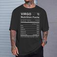 Virgo Nutrition Facts Zodiac Sign Birthday T-Shirt Gifts for Him