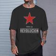 Viva La Revolucion Red Star Es Lebe Die Revolution T-Shirt Geschenke für Ihn