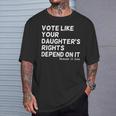 Vote Like Your Daughter's Rights Depend On It T-Shirt Gifts for Him