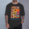 Wassily Kandinsky Color Estudio Cuadrados Círculos Concéntricos Camiseta unisex Regalos para él