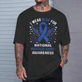 I Wear Blue For National Foster Care Awareness Month T-Shirt Gifts for Him