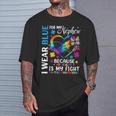 I Wear Blue For My Nephew Autism Awareness Month Uncle Aunt T-Shirt Gifts for Him