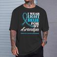I Wear Light Blue For My Grandpa Prostate Cancer Awareness T-Shirt Gifts for Him