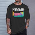 I Wear This Periodically Periodic Table Chemistry Pun T-Shirt Gifts for Him