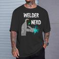 Welding Nerd Welder Helmet Weld Metal Workers Slworkers T-Shirt Gifts for Him