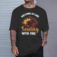 Welding Is Like Sewing With Fire Welder T-Shirt Gifts for Him