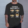 Welsh Corgi Security Animal Pet Dog Lover Owner T-Shirt Gifts for Him