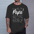 Werdenderater Dreifacher Papa Hoch 3 Mathe Physik Lehrer T-Shirt Geschenke für Ihn