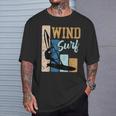 Windsurfer Windsurfintage Retro Surfer T-Shirt Geschenke für Ihn
