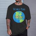 World Peas Peace Give Peas A ChanceEarth Day T-Shirt Gifts for Him