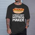 World's Best Hotdog Maker Hot Dog T-Shirt Gifts for Him
