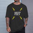 Yeet Lightning Bolt Dank Internet Meme T-Shirt Gifts for Him