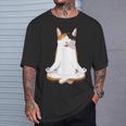 Yoga Calico Cat T-Shirt Gifts for Him