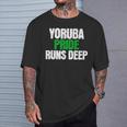 Yoruba Pride Runs Deep Ancestry Initiation T-Shirt Gifts for Him