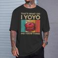 I Yoyo And I Know Things Vintage Yoyo T-Shirt Gifts for Him