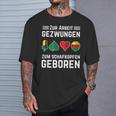 Zum Schafkopfen Geboren Kartenspiel Schafkopf & Doppelkopf T-Shirt Geschenke für Ihn