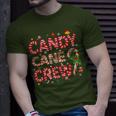 Candy Cane Crew Christmas Candy Lover Xmas Pajamas T-Shirt Gifts for Him