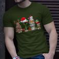 Christmas Cocktail Espresso Martini Drinking Party Bartender T-Shirt Gifts for Him