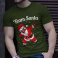 Christmas Team Santa Family Group Matching Dabbing Santa T-Shirt Gifts for Him