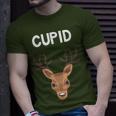 Cupid Santa Reindeer Matching Family Group Christmas Pajamas T-Shirt Gifts for Him