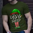 Davis Squad Elf Group Matching Family Name Christmas T-Shirt Gifts for Him