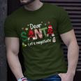 Dear Santa Let's Negotiate Christmas Lights Family Matching T-Shirt Gifts for Him