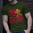 Faux Sequins Oh Snap Christmas Gingerbread Family Matching T-Shirt Gifts for Him