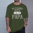My Favorite Call Me Papa Grandpa Christmas Father's Day T-Shirt Gifts for Him
