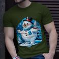 Frosty Friends Christmas Snowman In Winter Wonderland T-Shirt Gifts for Him